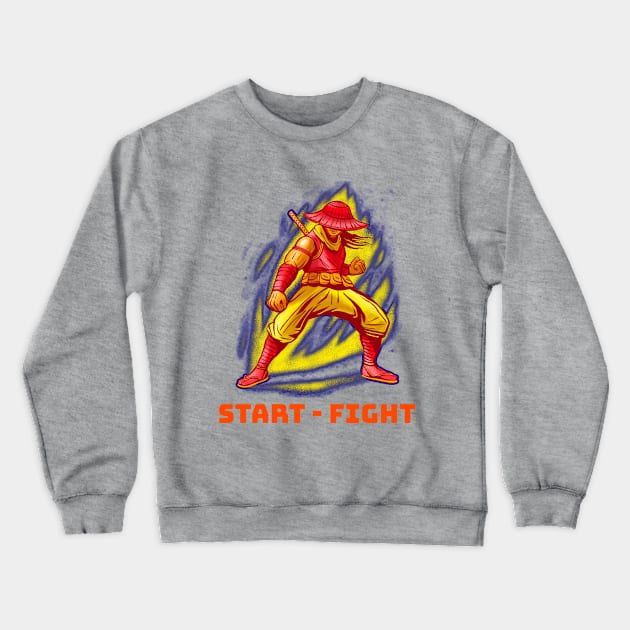 Start Fight Martial Arts Warrior T-shirts Apparel Mug Notebook Gift Sticker Crewneck Sweatshirt by Eemwal Design